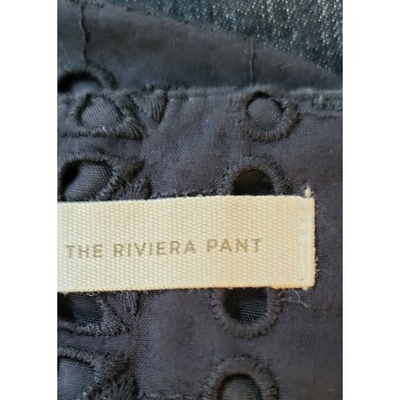 Ann Taylor LOFT Riviera Pants Cropped Blue Cotton Blend Sz 6 Petite - Picture 8 of 14